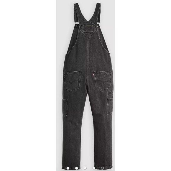 LEVI'S Premium Red Tab™ Overalls in Darkly Wash Black Utility Workwear NWT - Picture 2 of 16